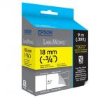 Cinta Epson Lc-5ybw9 Labelworks Strong Adhesive 3/4" Black On Yellow